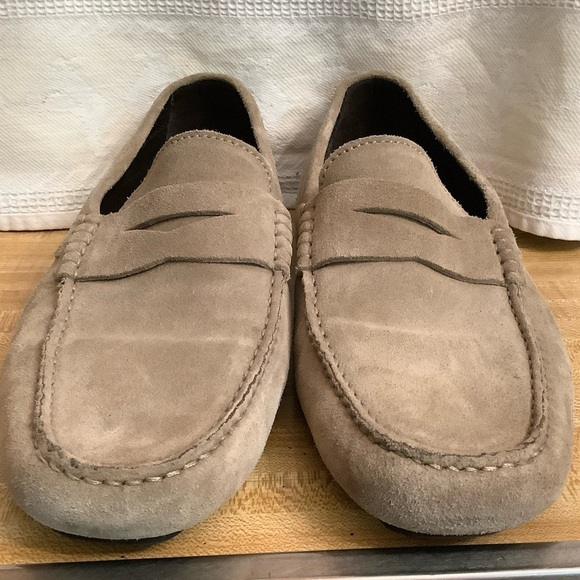 To Boot New York Adam Derrick Suede Brown Men’s 7.5 Drivers Shoes NWOB $325 - Picture 10 of 16